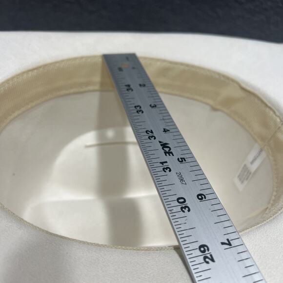 Illuma Metal Concho Western White Hat New - Picture 10 of 10